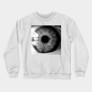 Ultra close up of eyeball Crewneck Sweatshirt